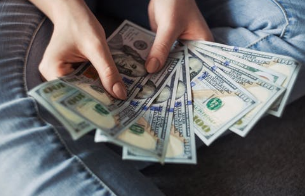 holding money
