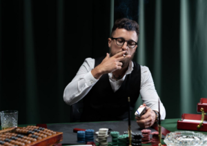 smoking gambler